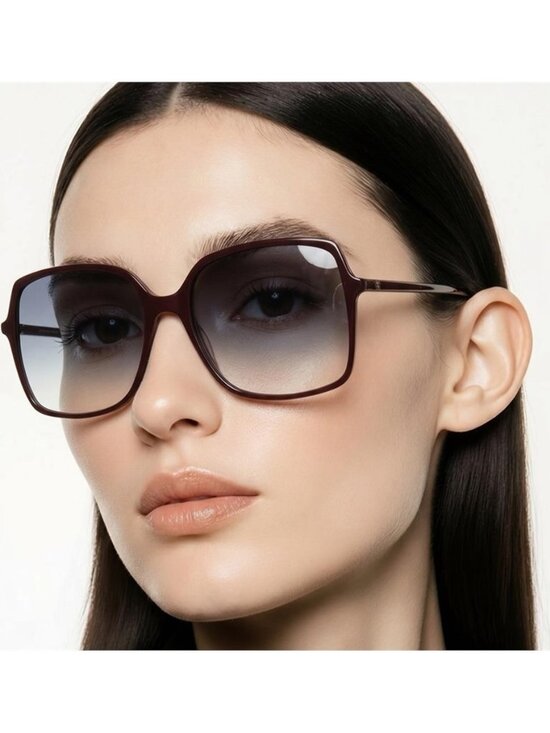 Gucci GG0544s 003 Women\'s Dark Brown Frame Sunglasses with Blue Gradient Lenses main image 7